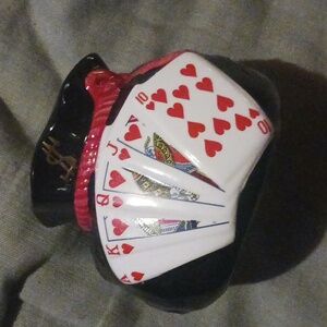 Piggy Banks Glass porcelain with Cards on Front